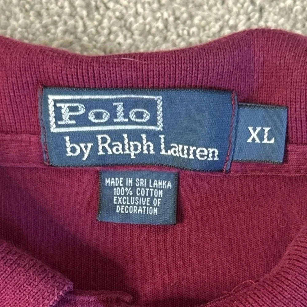 Vintage 90s Polo Ralph Lauren Long Sleeve Shirt XL 100% Cotton